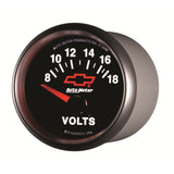 Autometer GM Bowtie Black 2-1/16 Voltmeter 8-18V