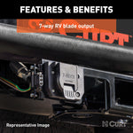 Curt 2019+ Ford Ranger Custom Wiring Harness (7-Way RV Blade Output)