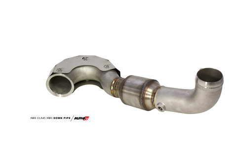 AMS Performance 14-18 Mercedes-Benz CLA 45 AMG 2.0T Alpha Downpipe w/High Flow Catalytic Converter