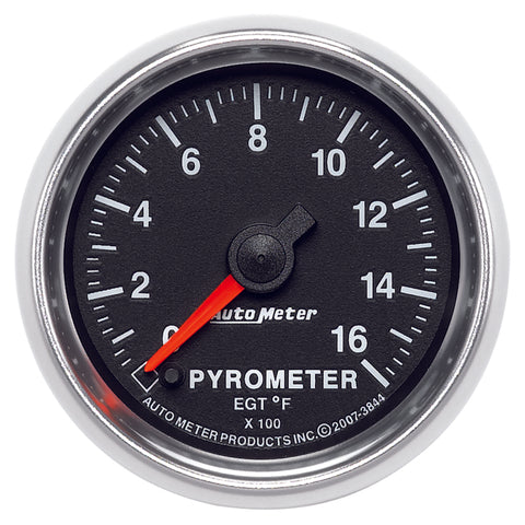 Autometer GS 0-1600 degree F Full Sweep Electronic Pyrometer Gauge