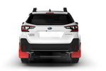 Rally Armor 20+ Subaru Outback UR White Mud Flap w/ Black Logo