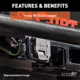Curt 15-19 Ford F-150 Custom Wiring Harness (7-Way RV Blade Output)