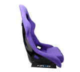 NRG FRP Bucket Seat PRISMA Edition W/ pearlized Back Purple Alcantara - Large