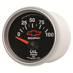 Autometer Oil Pressure 2-1/16, 0-100 PSI - Red Bowtie