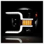Spyder 18-19 Ford F-150 Proj Headlights - Halogen Model - LED Seq Turn - Blk PRO-YD-FF15018-LBSEQ-BK