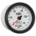 Autometer Phantom II 2-5/8in 0-15PSI Mechanical Fuel Pressure Gauge