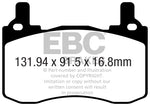 EBC 2019+ Genesis G70 2.0T (Brembo) Redstuff Rear Brake Pads