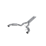 MBRP Armor Plus Cat-Back Exhaust with H-Pipe; Race Version 15-17 Mustang GT