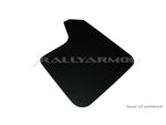 Rally Armor Universal fitment (no hardware) Basic Black Mud Flap w/ Pink Logo