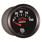 Autometer Oil Pressure 2-1/16, 0-100 PSI - Red Bowtie