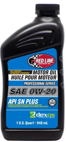 Red Line Pro-Series 0W20 DEX1G2 SN+ Motor Oil - Quart - Single