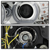 Spyder 09-12 BMW E90 3-Series 4DR Projector Headlights Halogen - LED - Chrome - PRO-YD-BMWE9009-C