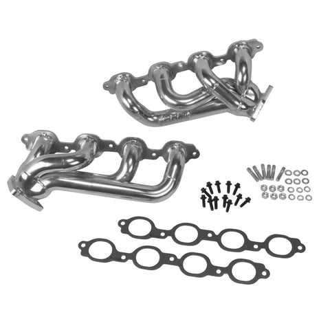 BBK 14-20 GM Truck 5.3/6.2 1 3/4in Shorty Tuned Length Headers - Polished Silver Ceramic