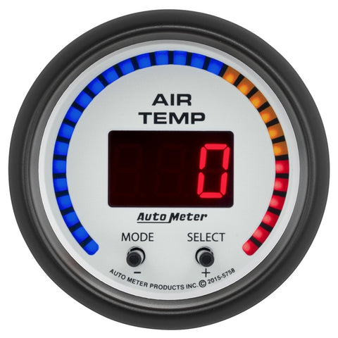 Autometer Phantom 2-1/16in 0-300 Degree F Digital Dual Air Temp Gauge