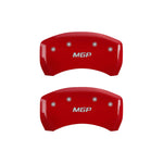 MGP 4 Caliper Covers Engraved Front & Rear MGP Red Finish Silver Characters 2016 Buick Regal
