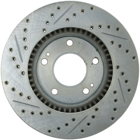 StopTech Select Sport 05-11 Kia Sportage Left Slotted & Drilled Sport Brake Rotor - Front
