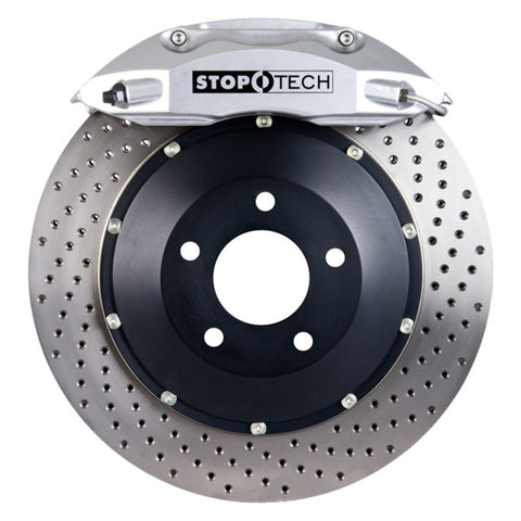 StopTech 08-09 WRX STi Front BBK ST40 355x32 Drilled Rotors Silver Calipers