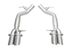 SOUL 12-18 BMW F06 / F12 / F13 M6 Resonated Muffler Bypass Exhaust - 3.5in Slash Cut Brushed Tips