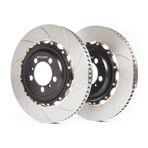 GiroDisc 06-08 Audi RS4 (B7) 380mm (w/Spacers) Slotted Rear Rotors