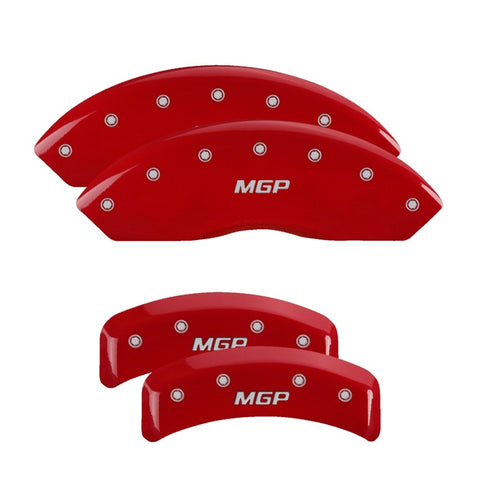 MGP 4 Caliper Covers Engraved Front Buick Rear Red Finish Silver Char 2002 Buick LeSabre
