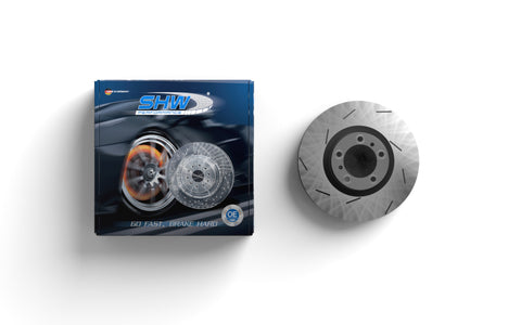 SHW 12-13 Porsche Panamera Turbo S 4.8L w/X80 Power Package Right Rear Slotted MB Brake Rotor