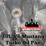 3.7L V6 Mustang Turbo Oil Pan (-10AN Welded Drain Fitting)