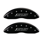 MGP 4 Caliper Covers Engraved Front & Rear Gen 5/SS Black finish silver ch