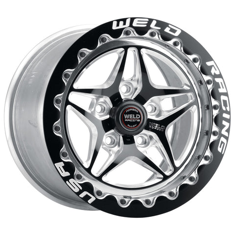 Weld S81 15x10.33 / 5x4.5 BP / 6.5in. BS Black Single Beadlock Wheel (LowPad)