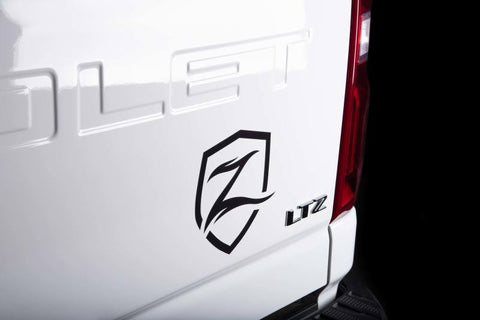 Zone Offroad Shield Decal - 7in Black