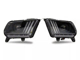 Signature Series Sequential Light Bar Projector Headlights; Black Housing; Clear Lens