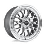 Rotiform R155 LSR Wheel 19x8.5 5x112 35 Offset - Gloss Silver Machined