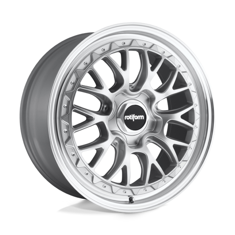 Rotiform R155 LSR Wheel 18x8.5 5x112 35 Offset - Gloss Silver Machined