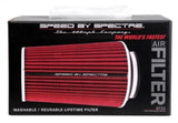 Spectre Adjustable Conical Air Filter 9-1/2in. Tall (Fits 3in. / 3-1/2in. / 4in. Tubes) - Red