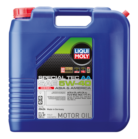 LIQUI MOLY 20L Special Tec AA Motor Oil 5W-40 - Diesel