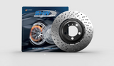 SHW 19-21 BMW M2 Competition 3.0L Right Rear Cross-Drilled Lightweight Brake Rotor