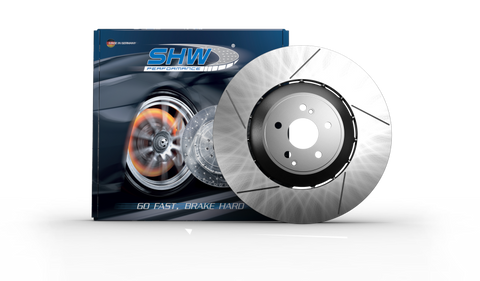 SHW 10-16 Porsche Panamera Turbo 4.8L w/o Ceramic Brakes Left Front Slotted Lightweight Brake Rotor
