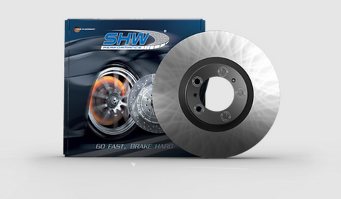 SHW 20-21 Porsche Macan GTS 2.9L Right Front Smooth Monobloc Brake Rotor