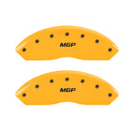 MGP 4 Caliper Covers Engraved Front & Rear MGP Yellow Finish Black Characters 2010 Hummer H3T