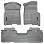 Husky Liners 09-12 Ford F-150 Super Cab WeatherBeater Combo Gray Floor Liners