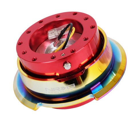 NRG Quick Release Gen 2.8 - Red Body / Neochrome Ring