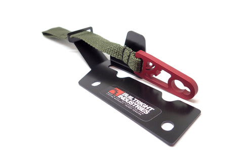 BuiltRight Industries 09-14 Ford F-150 SuperCrew Rear Seat Release - Olive Strap