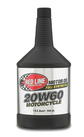 Red Line 20W60 Motorcycle Oil Quart - Single