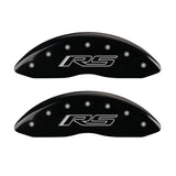 MGP 4 Caliper Covers Engraved Front & Rear Gen 5/RS Black finish silver ch