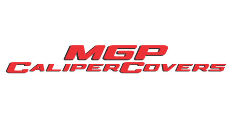 MGP 4 Caliper Covers Engraved Front & Rear MGP Yellow Finish Black Char 2006 Subaru Impreza