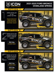 ICON 21-23 Bronco Rear 2.5 VS RR CDCV Coilover Kit