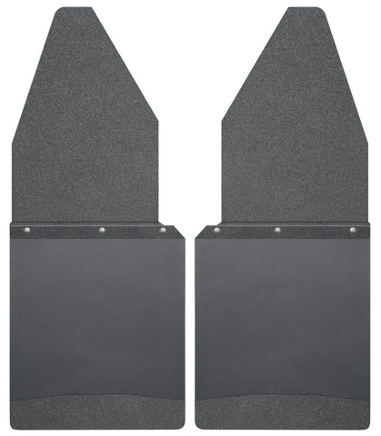 Husky Liners Ford 88-16 F-150/88-99 F-250 12in W Black Top & Weight Kick Back Front Mud Flaps