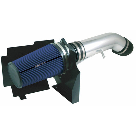 Spectre 99-07 GM Truck V8-4.8/5.3/6.0L F/I Air Intake Kit - Clear Anodized w/Blue Filter