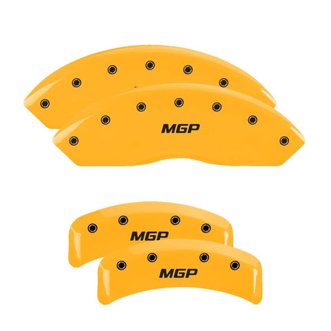 MGP 4 Caliper Covers Engraved Front Buick Rear Yellow Finish Black Char 2002 Buick LeSabre