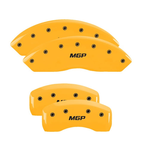 MGP 4 Caliper Covers Engraved Front Buick Rear Yellow Finish Black Char 1998 Buick Regal