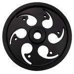 Wehrli 01-16 Chevrolet 6.6L Duramax Twin CP3 Pulley Shallow Offset - Black Anodized Finish